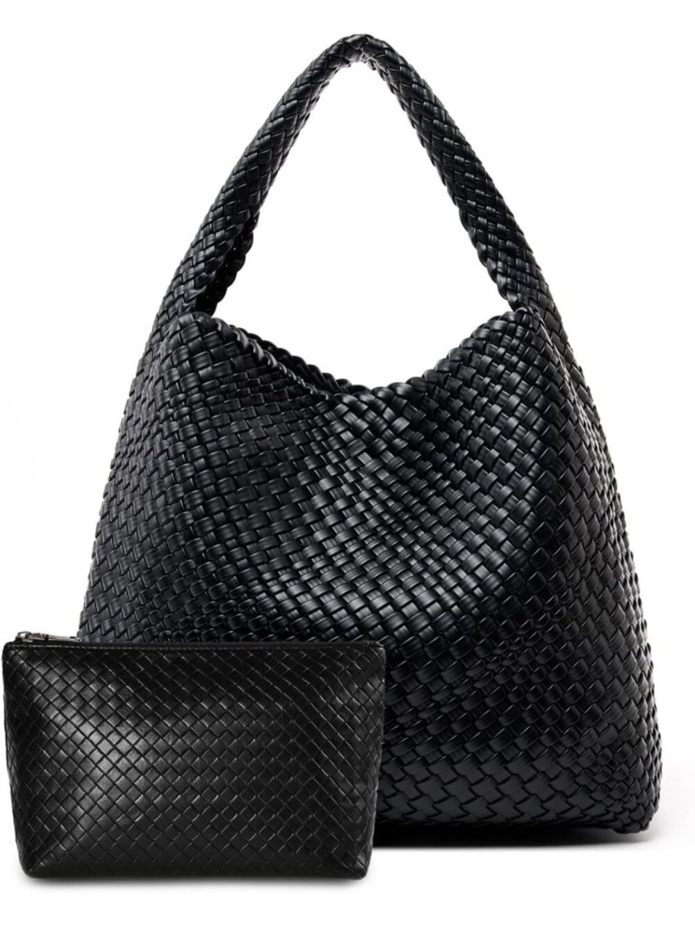 Stylish Large Woven Tote Bag for Women | Chic Weave Purse & Leather Handbag